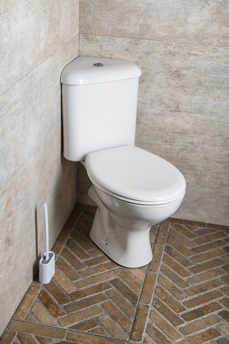 Aqualine CLIFTON rohové WC kombi, dvojtlačítko 3/6l, zadní odpad, bílá, v rohu koupelny 3