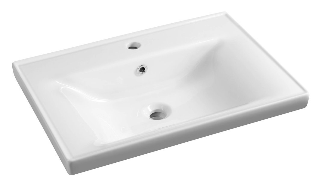 Aqualine SAVA 60 keramické umyvadlo nábytkové 60x46cm, bílá