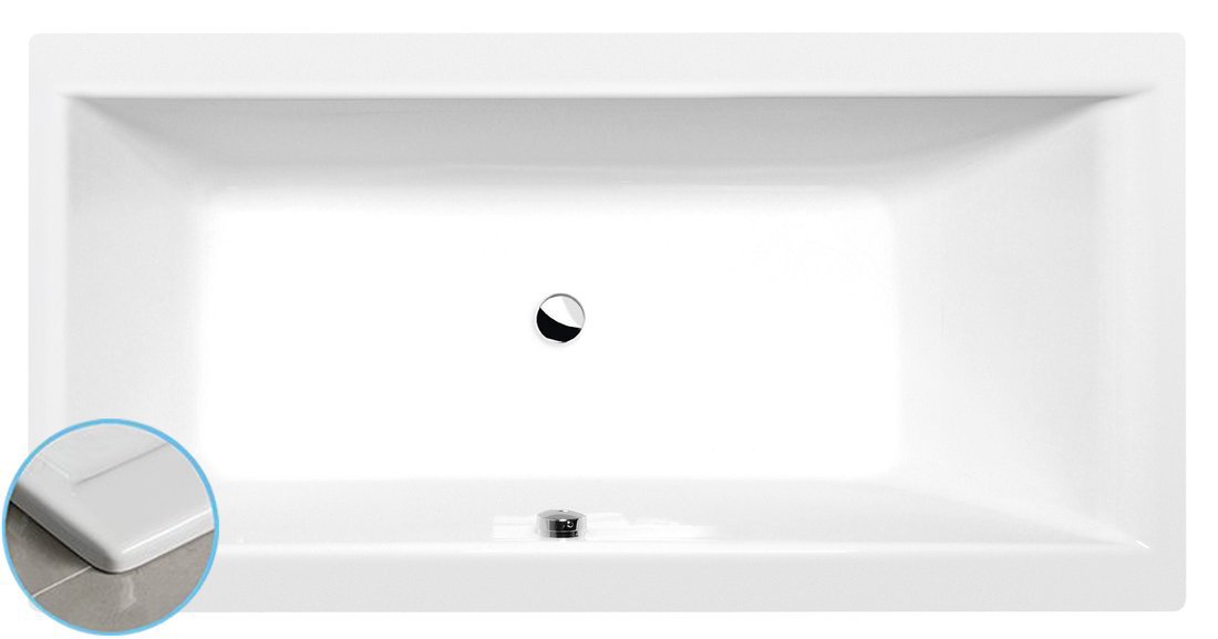Polysan CLEO SLIM obdélníková vana 150x75x48cm, bílá