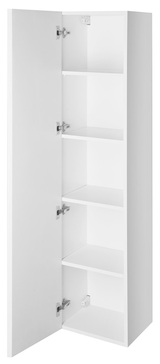 Aqualine ALTAIR vysoká skříňka 35x150x31cm, bílá, s otevřenými dvířky