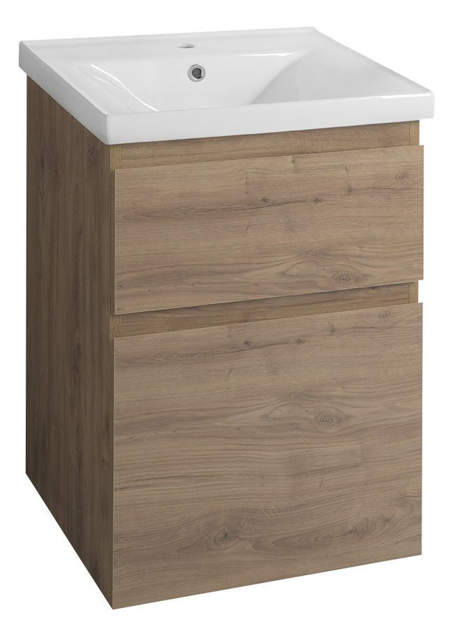 Aqualine ALTAIR umyvadlová skříňka 52x72,5x45cm, dub emporio