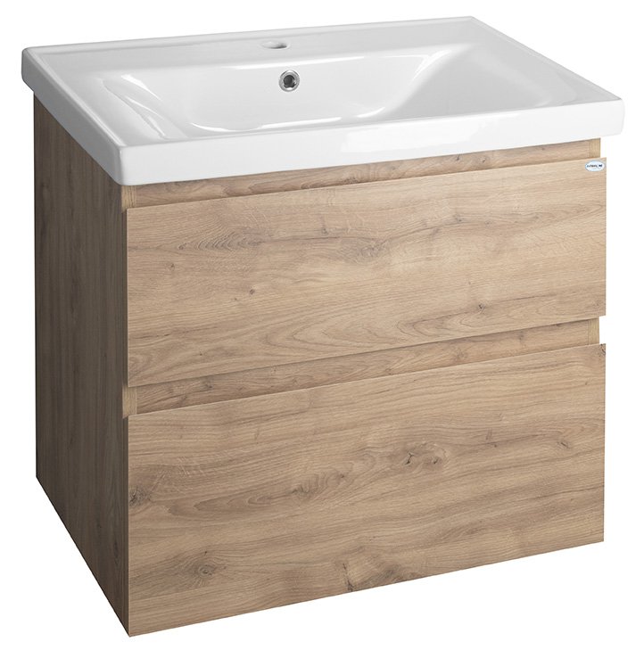 Aqualine ALTAIR umyvadlová skříňka 67x60x45cm, dub emporio