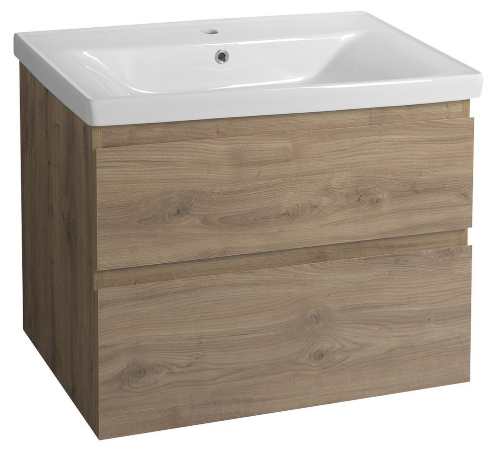 Aqualine ALTAIR umyvadlová skříňka 77,5x60x45cm, dub emporio