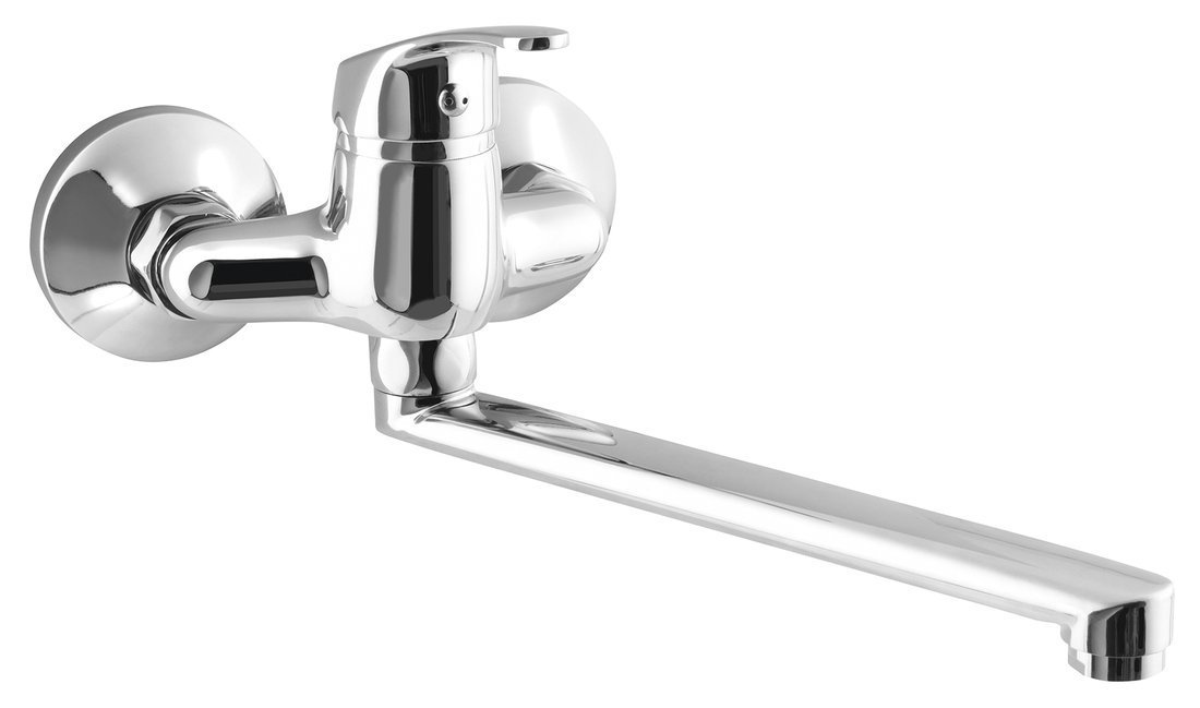 Aqualine AQUALINE 35 nástěnná baterie, rozteč 100mm, ramínko ploché 220mm, chrom