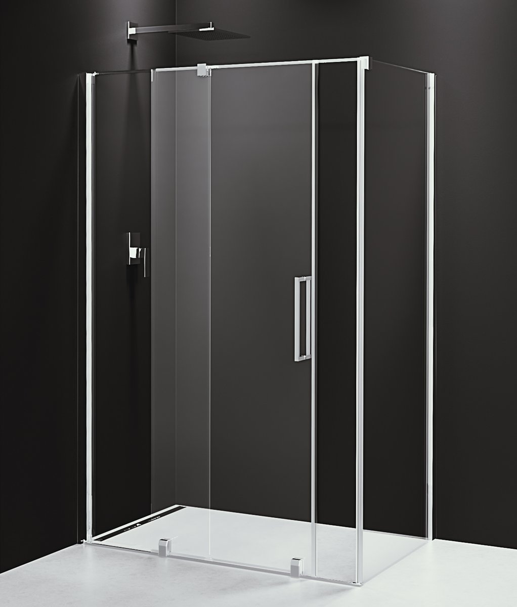 Polysan ROLLS obdélníkový sprchový kout 1600x800 mm, L/P varianta, čiré sklo, ve sprchovém koutě