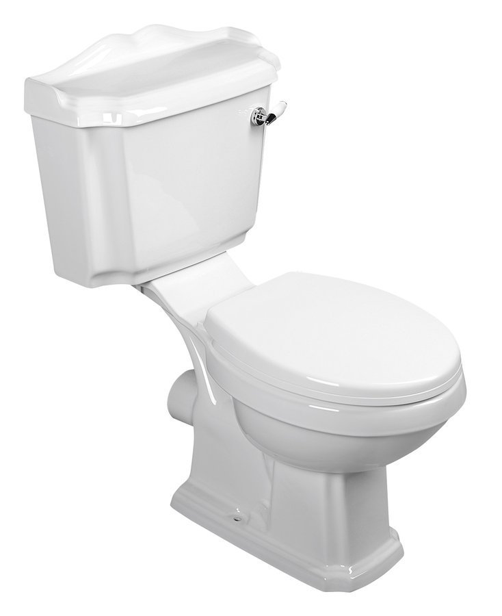 Aqualine ANTIK WC kombi retro, zadní odpad, bílá