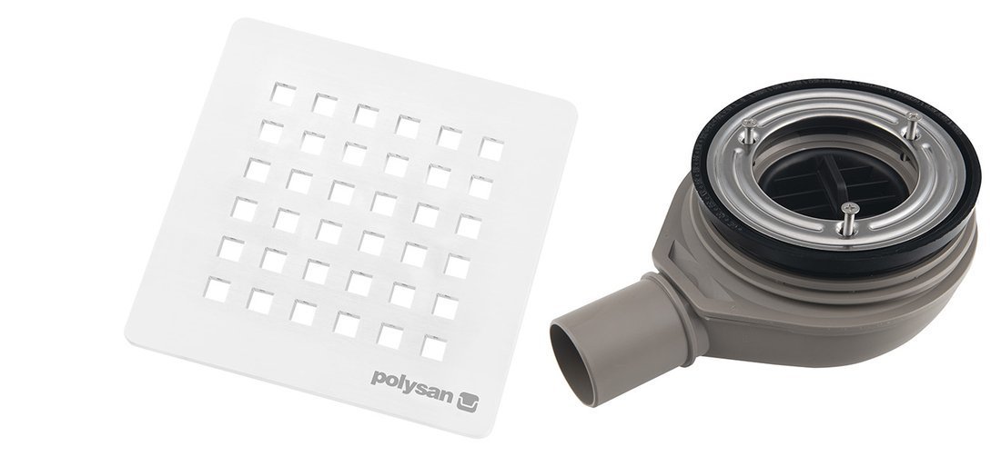 Polysan FLEXIA vaničkový sifon, průměr 90mm, DN40, krytka bílá