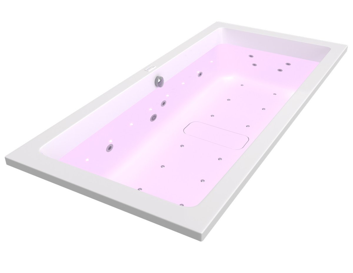 Polysan COLORTERAPIE RGB vnitřní bodové osvětlení vany, 8 LED diod, s růžovým podsvícením