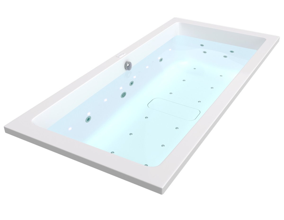 Polysan COLORTERAPIE RGB vnitřní bodové osvětlení vany, 8 LED diod, s azurovým podsvícením