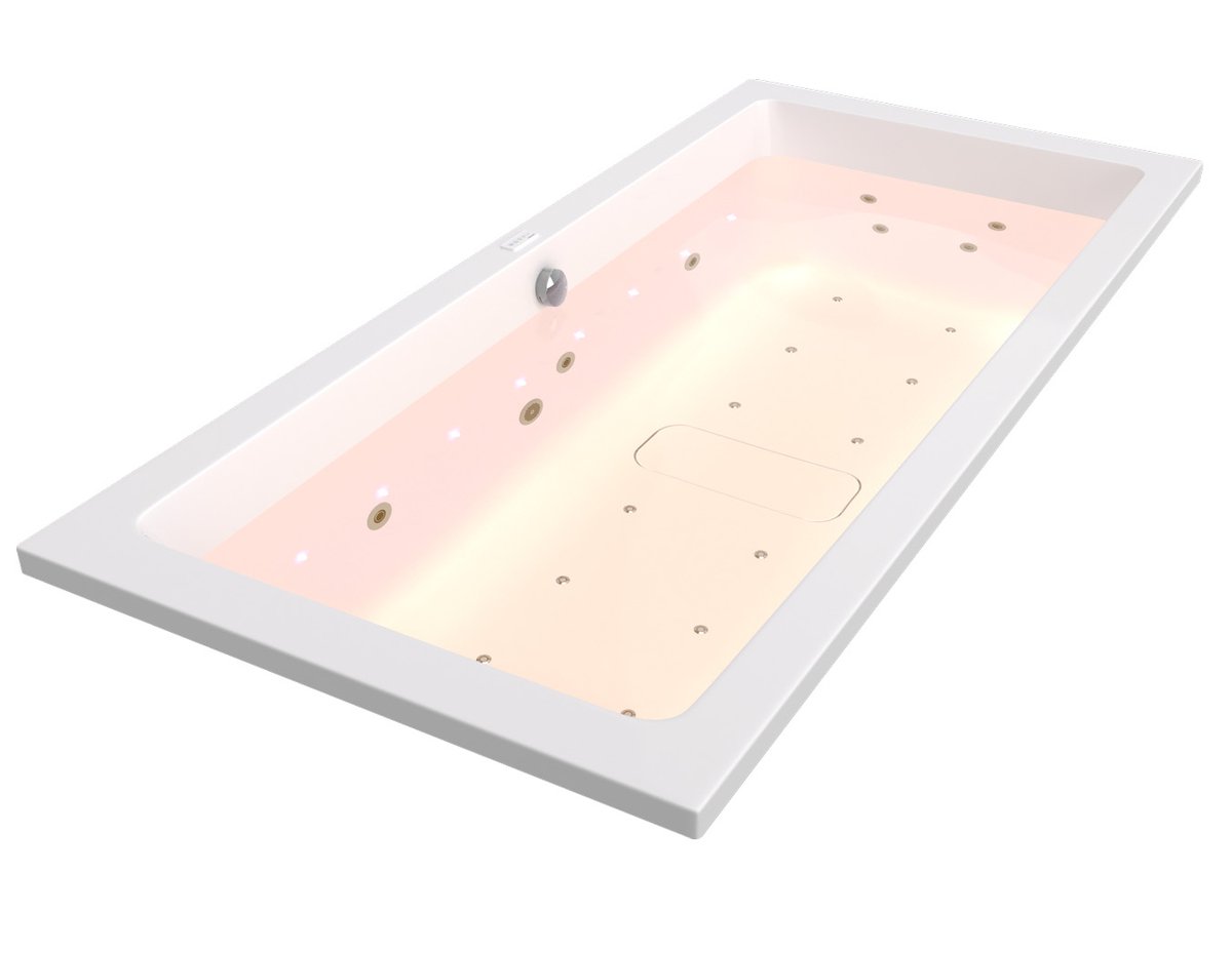 Polysan COLORTERAPIE RGB vnitřní bodové osvětlení vany, 8 LED diod, s oranžovým podsvícením