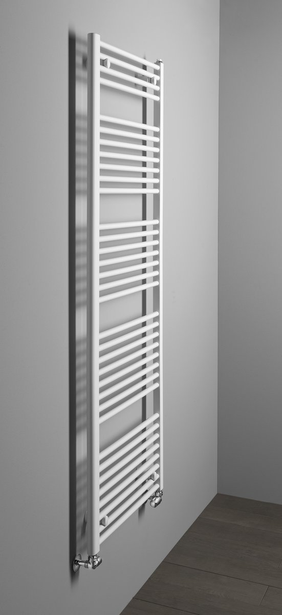 Aqualine DIRECT otopné těleso s bočním připojením 600x1680 mm, bílá, pohled zboku