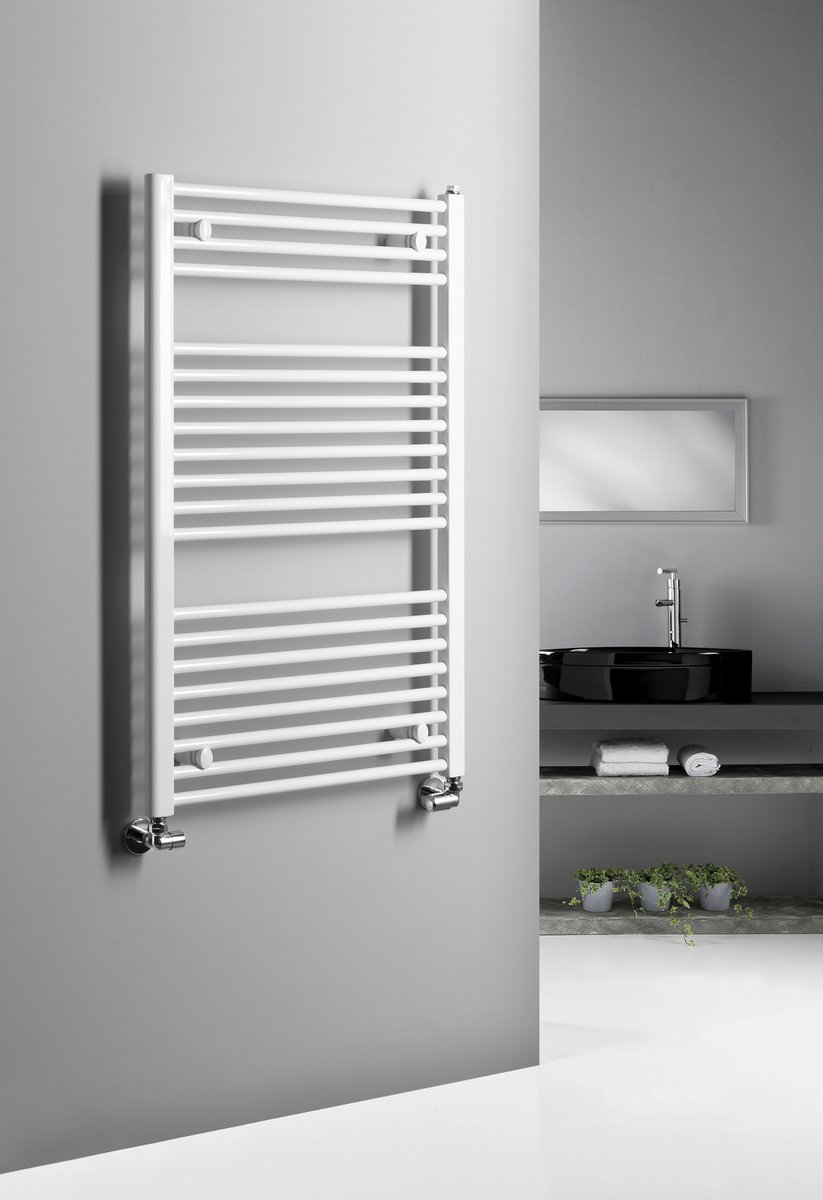 Aqualine DIRECT otopné těleso s bočním připojením 600x960 mm, bílá, v koupelně