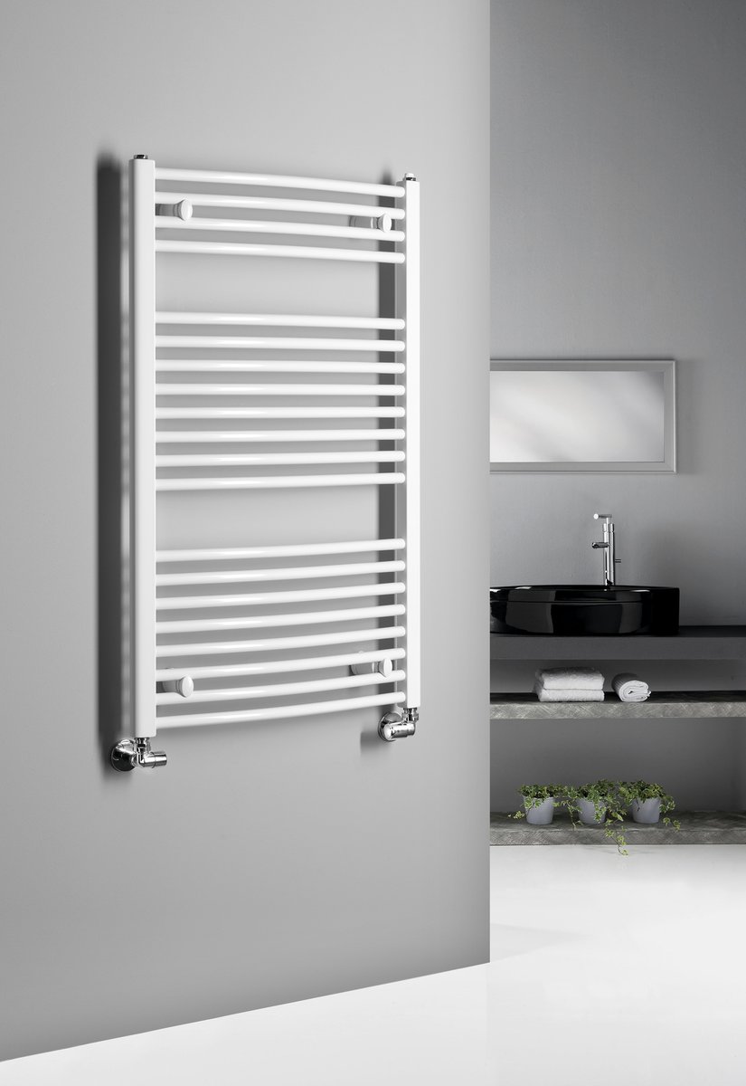 Aqualine ORBIT otopné těleso s bočním připojením 600x960 mm, bílá, v koupelně