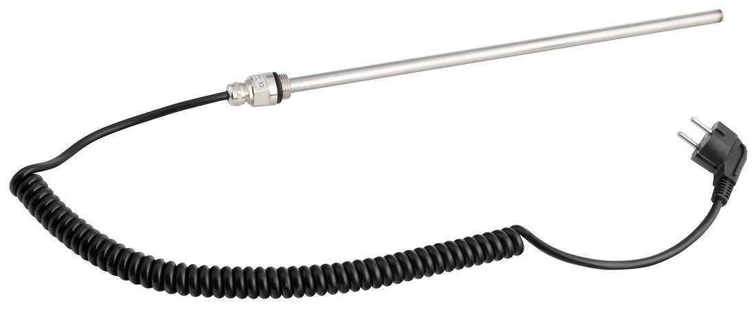 Aqualine Topná tyč, kroucený kabel/černá, 300 W