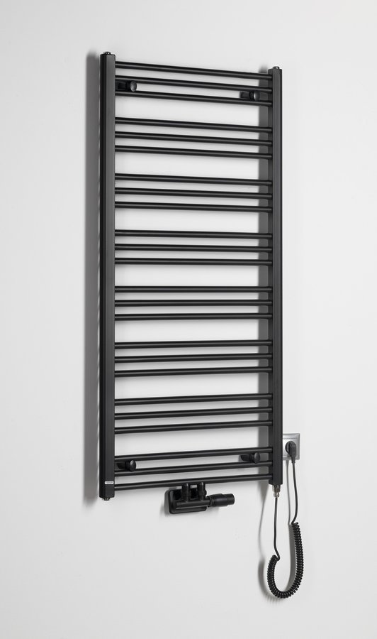Aqualine Topná tyč, kroucený kabel/černá, 300 W, na stěně