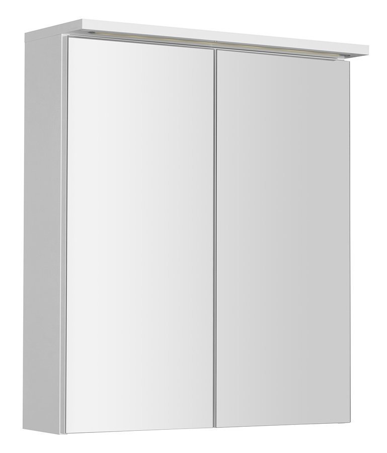 Aqualine KAWA STRIP galerka s LED osvětlením 60x70x22cm, bílá