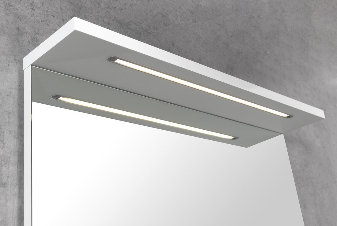 Aqualine KORIN STRIP zrcadlo s LED osvětlením 60x70x12cm, detail LED osvětlení