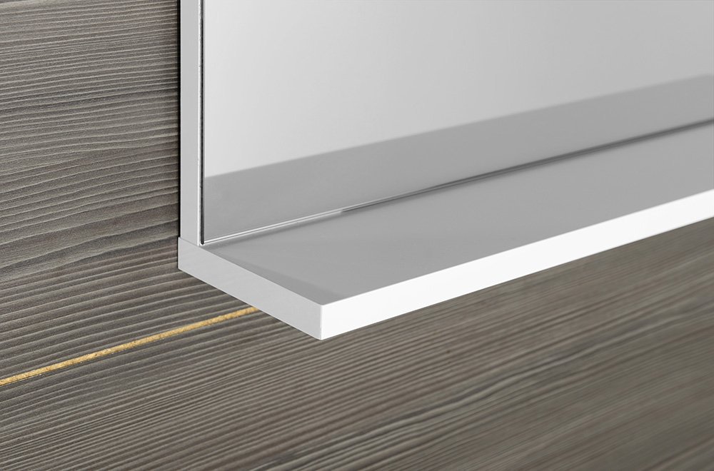 Aqualine KORIN STRIP zrcadlo s LED osvětlením 60x70x12cm, detail poličky