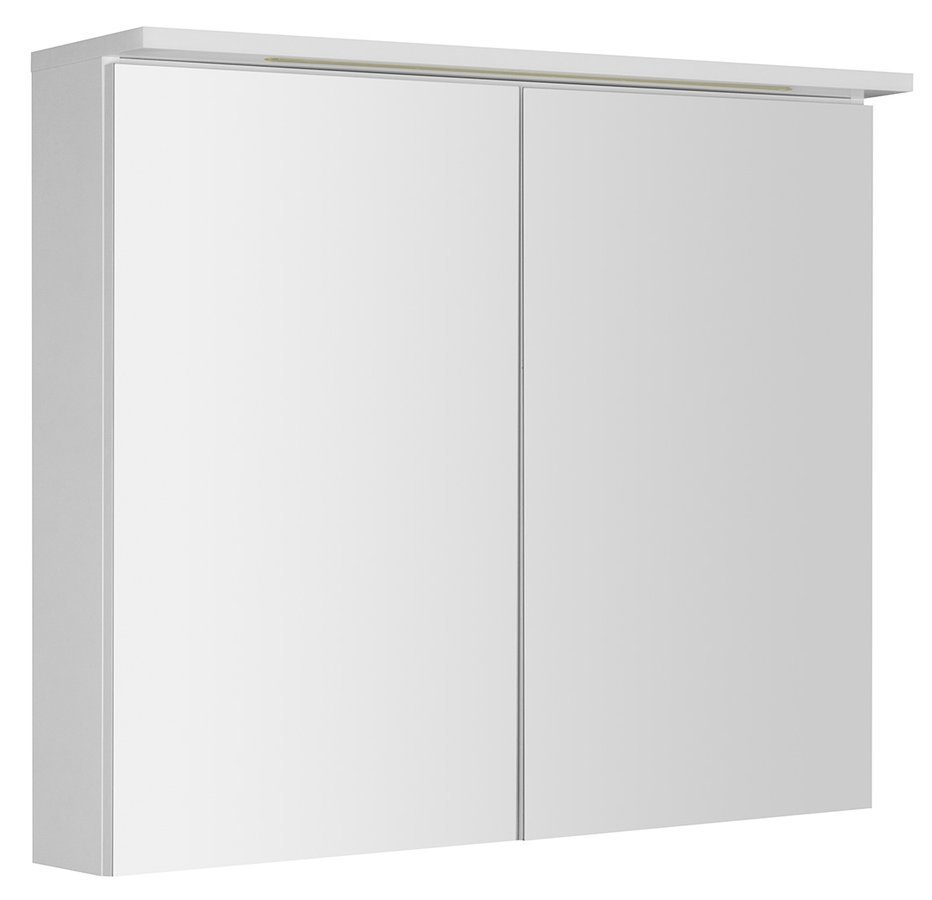 Aqualine KAWA STRIP galerka s LED osvětlením 80x70x22cm, bílá