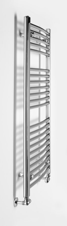 Aqualine ALYA otopné těleso oblé 500x1110mm, chrom, pohled zboku