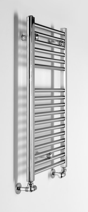 Aqualine ALYA otopné těleso rovné 450x803mm, chrom, pohled zboku
