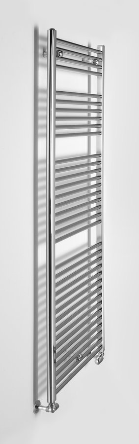Aqualine ALYA otopné těleso rovné 600x1703mm, chrom, pohled zboku