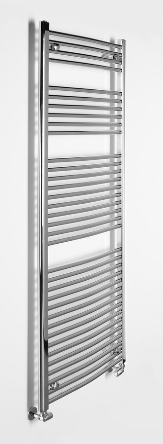Aqualine ALYA otopné těleso oblé 600x1703mm, chrom, pohled zboku