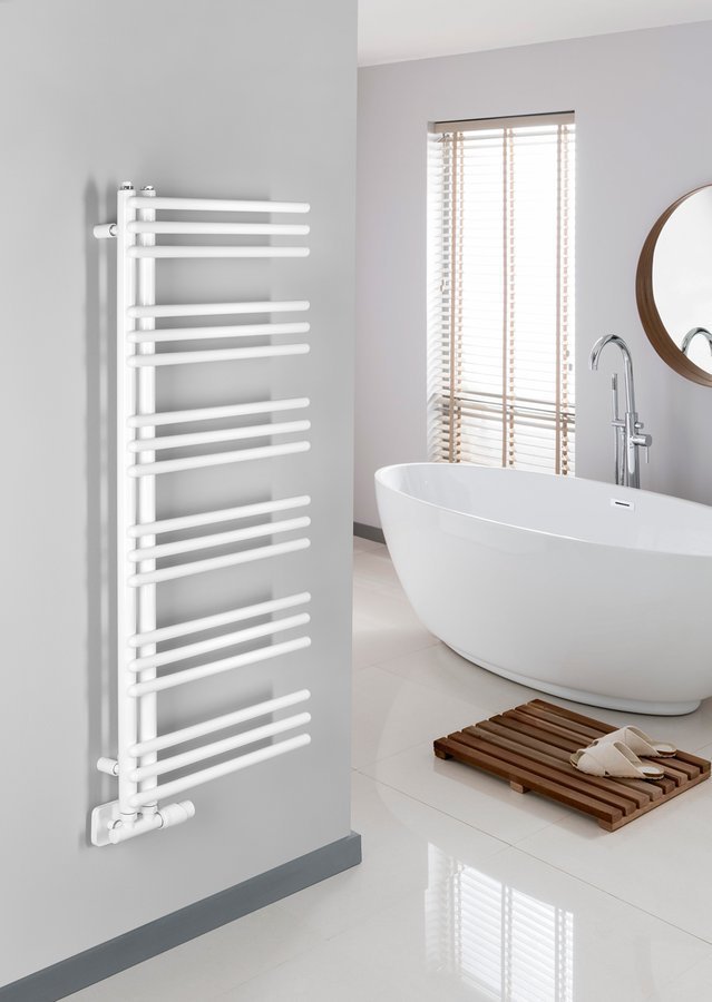 Aqualine POSEIDON otopné těleso 450x1140mm, bílá, v koupelně