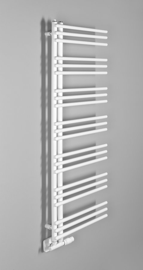 Aqualine POSEIDON otopné těleso 550x1340mm, bílá, na šedé stěně
