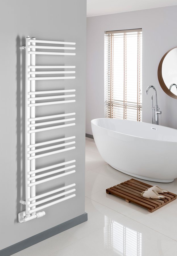 Aqualine POSEIDON otopné těleso 550x1340mm, bílá, v koupelně