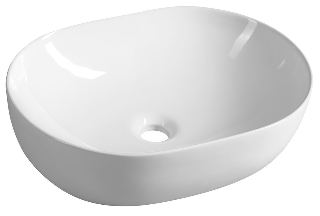 Aqualine Keramické umyvadlo na desku 49x36cm, bílá
