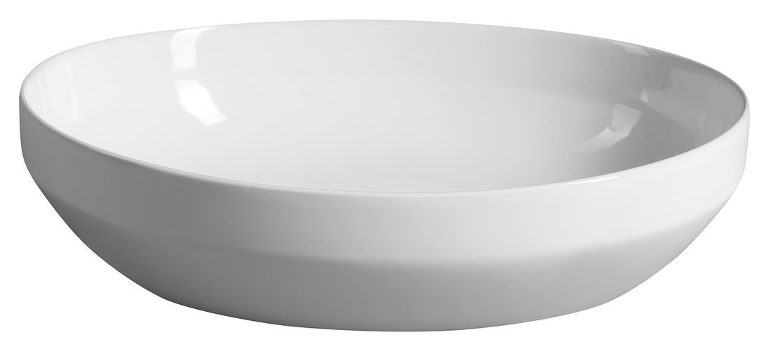 Aqualine Keramické umyvadlo na desku 50,5x37cm, bílá, pohled zboku