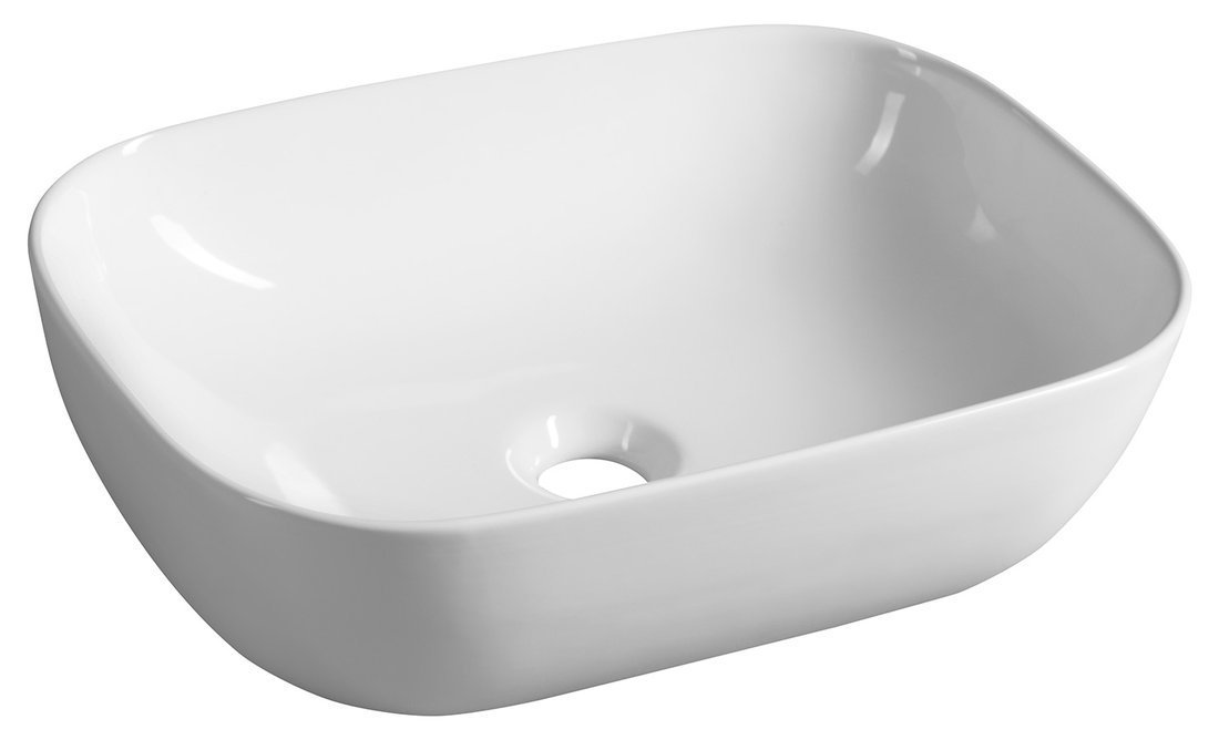 Aqualine Keramické umyvadlo na desku 46x34cm, bílá