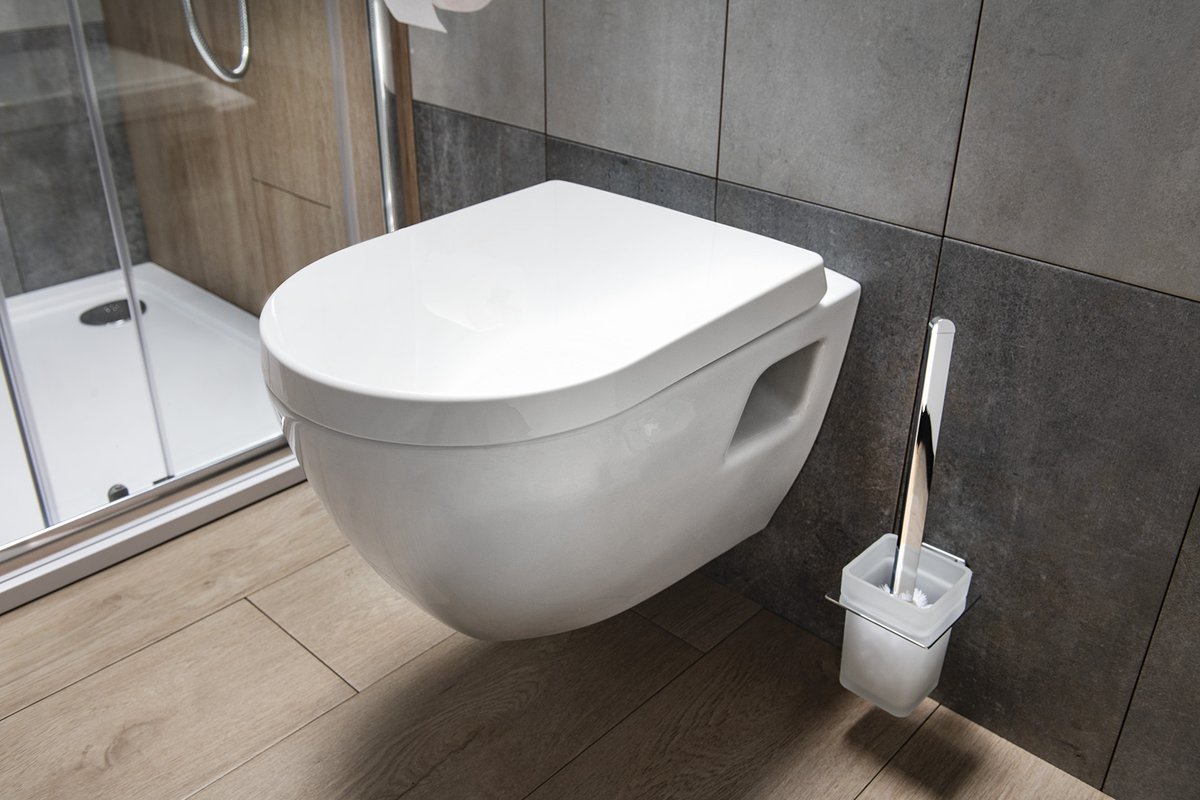 Aqualine DONA WC sedátko, Soft Close, Easy Take, bílá, v koupelně