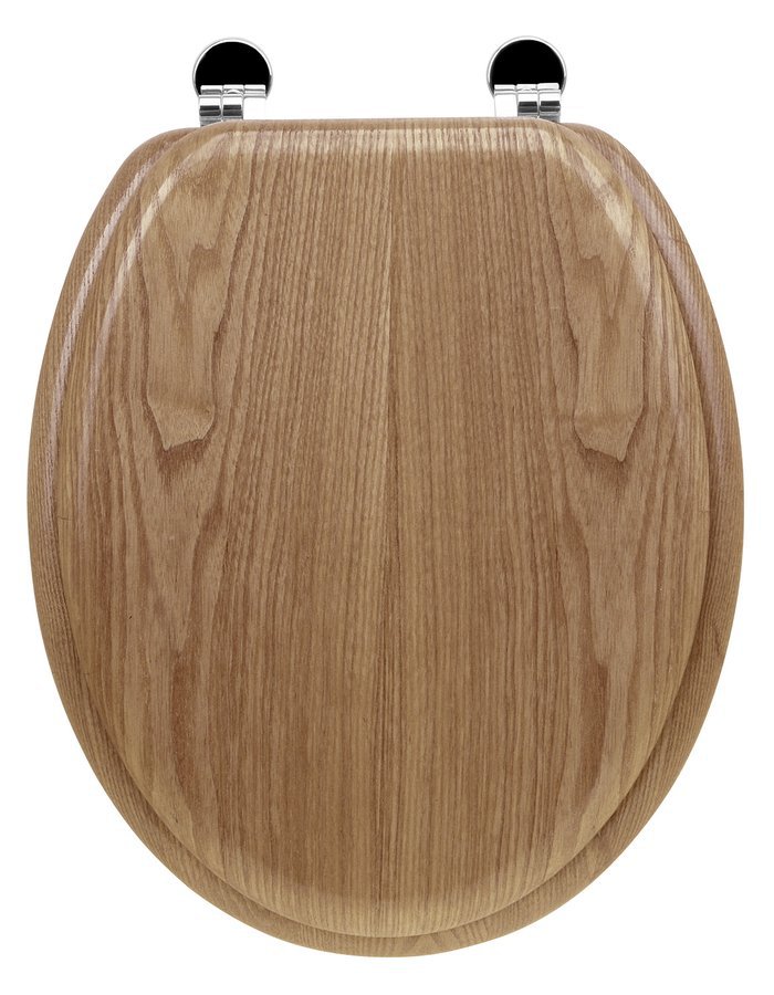 Aqualine AQUALINE WC sedátko, dub, pohled shora