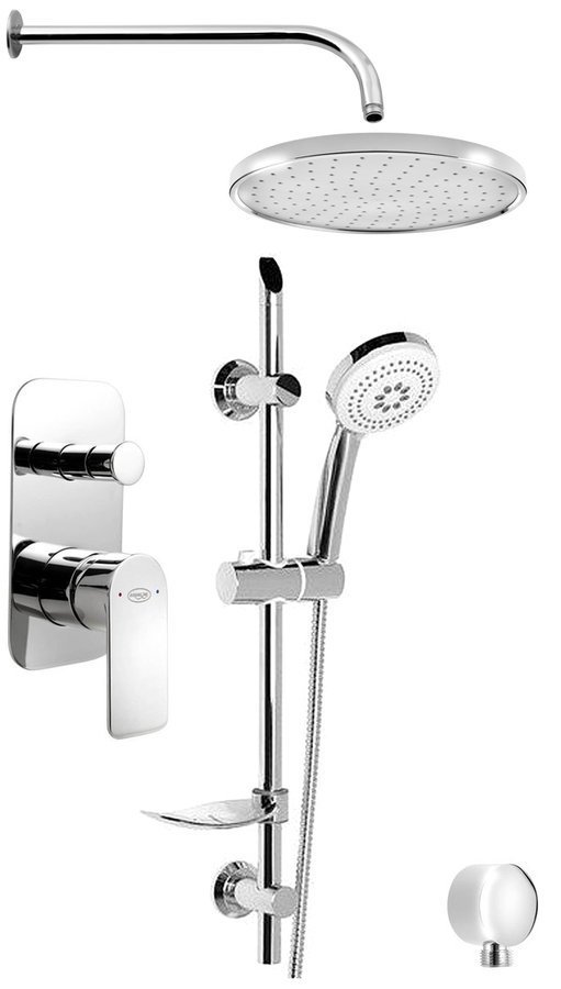 Aqualine DAPHNE podomítkový sprchový set s pákovou baterií, 2 výstupy, chrom