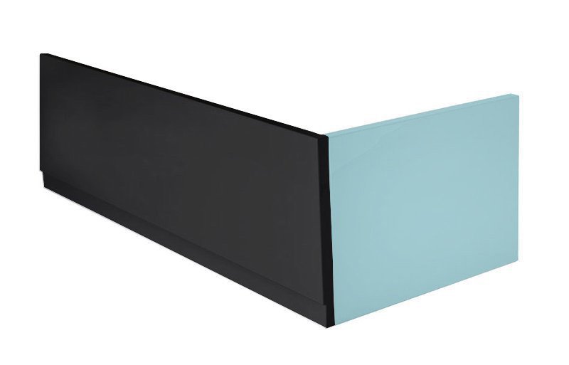 Polysan PLAIN panel čelní 180x59cm, černá mat, levý