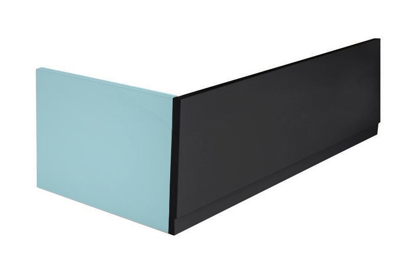 Polysan PLAIN panel čelní 170x59cm, černá mat, pravý