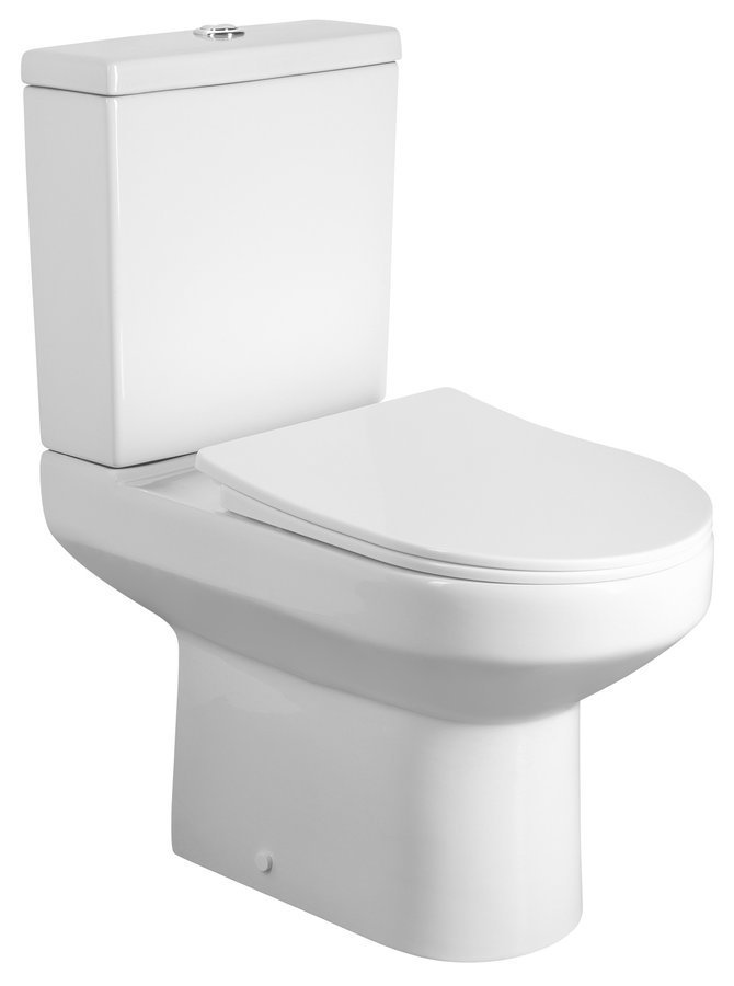 Aqualine VERMET WC kombi, spodní/zadní odpad, bílá