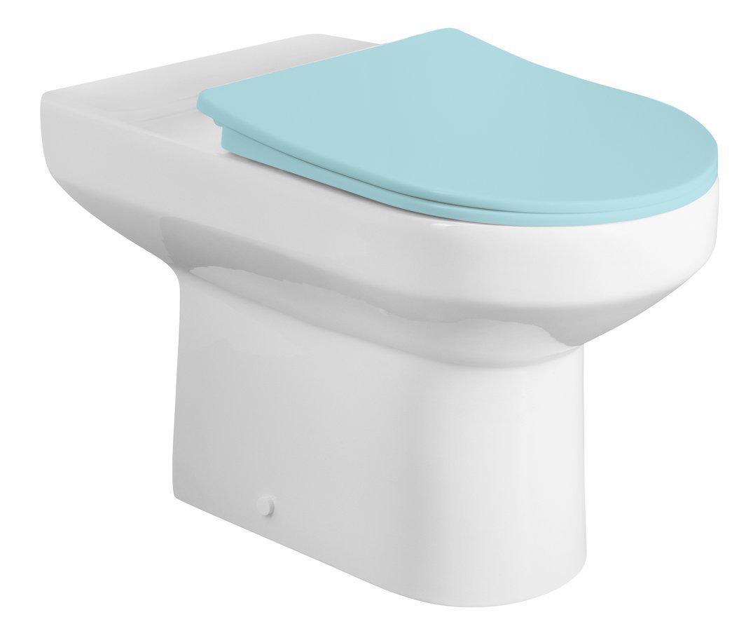Aqualine VERMET WC kombi mísa, 62,5x37 cm, spodní/zadní odpad, bílá