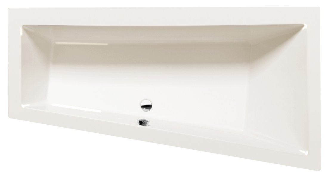 Polysan ANDRA R asymetrická vana 180x90x45cm, ivory