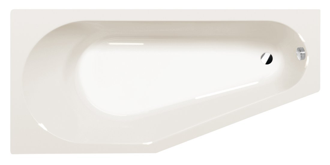Polysan TIGRA L asymetrická vana 170x80x46cm, ivory
