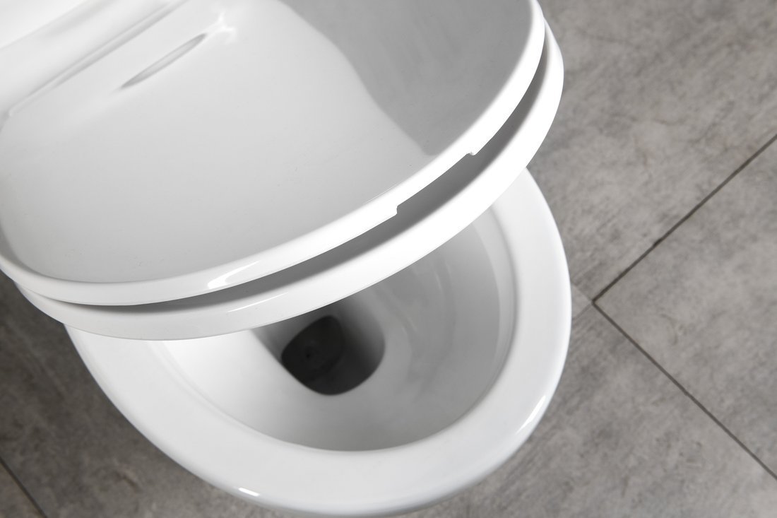 Aqualine JOSE WC kombi, dvojtlačítko 3/6l, zadní odpad, bílá, detail sedátka a mísy