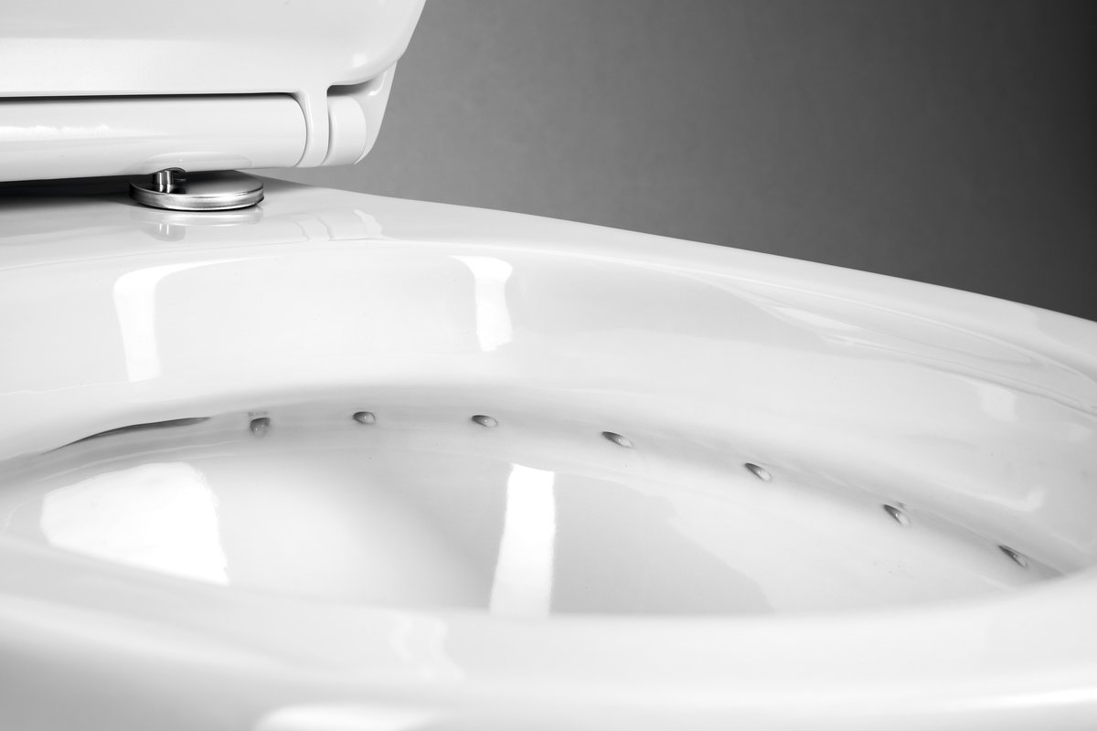 Aqualine JOSE WC kombi, dvojtlačítko 3/6l, zadní odpad, bílá, detail vnitřku mísy