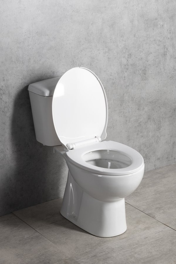 Aqualine MANUEL WC kombi, dvojtlačítko 3/6l, spodní odpad, bílá, s otevřeným sedátkem
