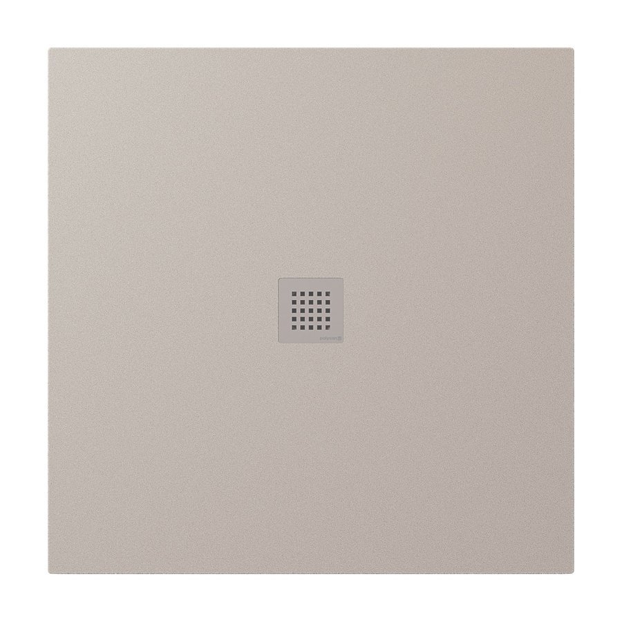 Polysan TRENECA vanička z litého mramoru s možností úpravy rozměru, 100x100cm, béžová mat