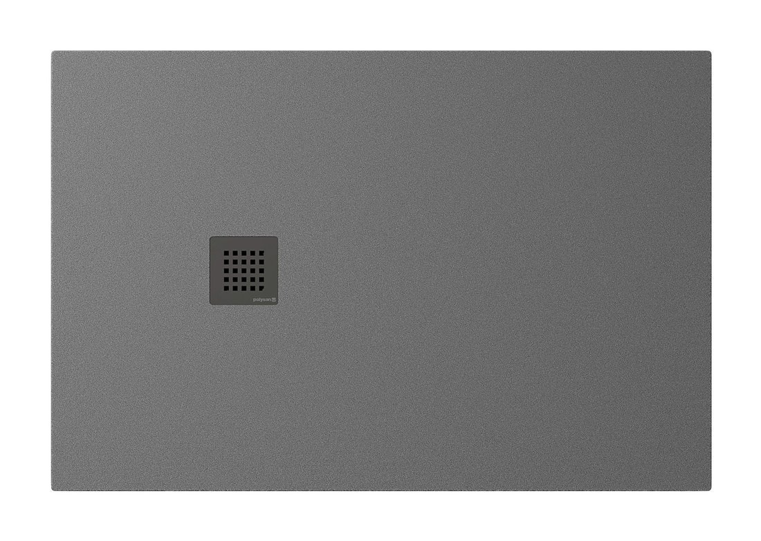 Polysan TRENECA vanička z litého mramoru s možností úpravy rozměru, 120x80cm, šedá mat