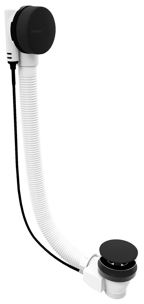 Polysan Vanová souprava, bovden, délka 600mm, zátka 72mm, černá mat