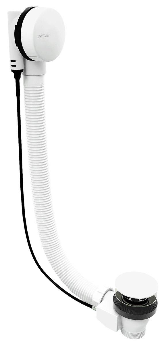 Polysan Vanová souprava, bovden, délka 1200mm, zátka 72mm, bílá
