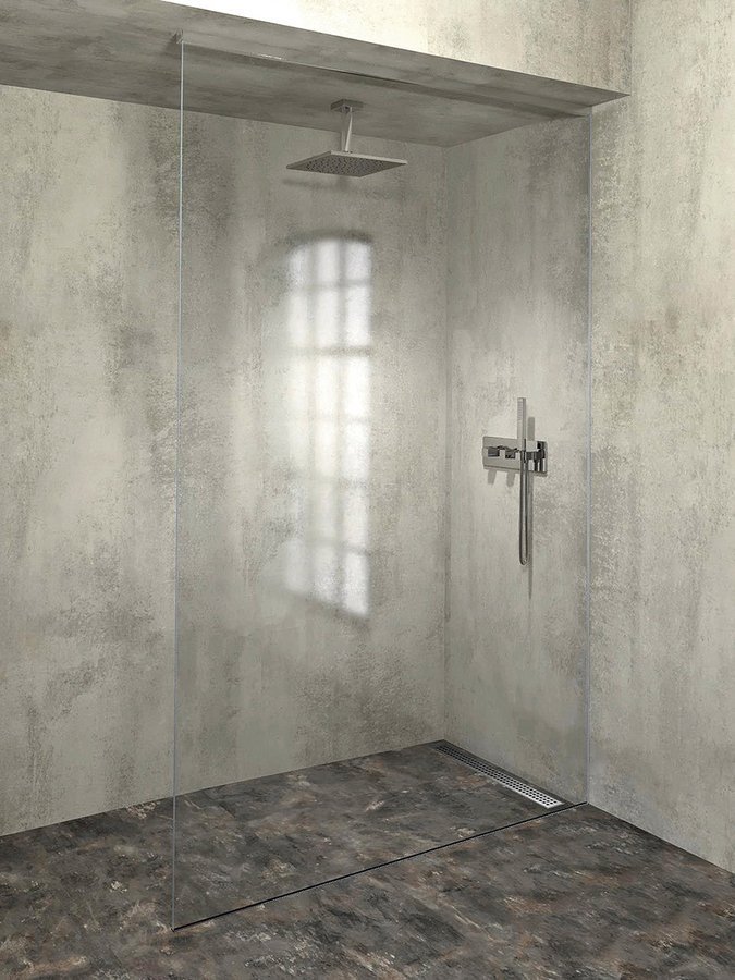 Polysan ARCHITEX sada pro neviditelné uchycení skla, podlaha-stěna-strop, 1610x2600mm, leštěný hliník